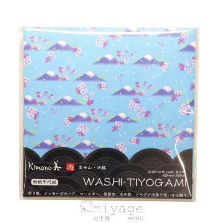 Chiyogami japán washi papír Fuji