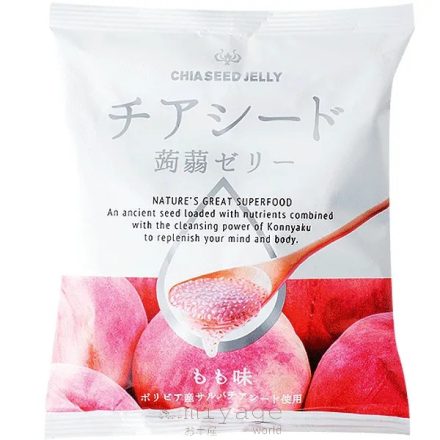 Wakashou Chia Seed Jelly Peach 165g